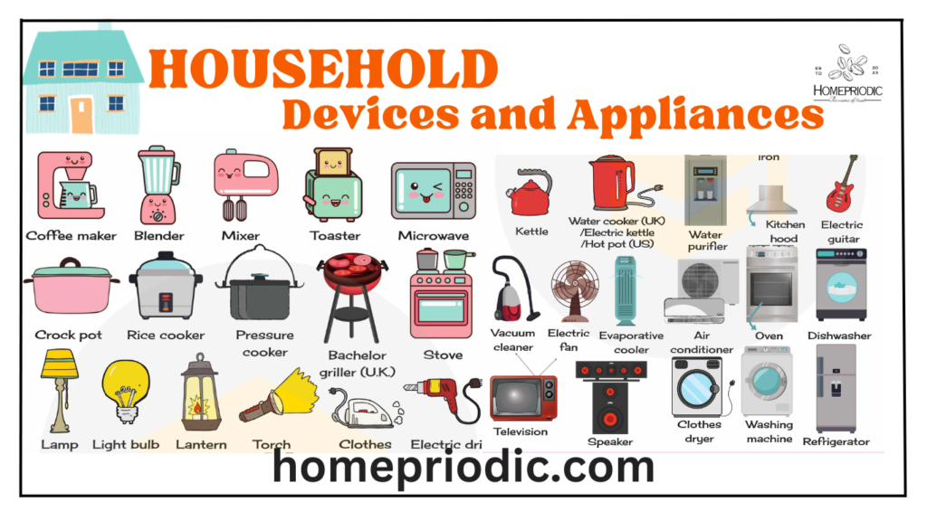 Home Appliances: A List of Practical with Images